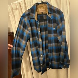 Legendary Whitetail Original Deer Grar Blue and Black Checkered flannel